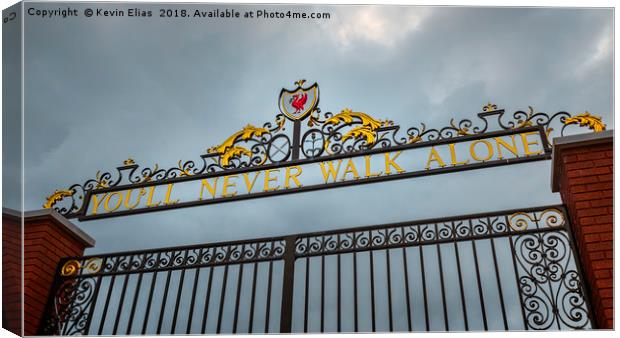 Shankly Gates: Liverpool's Heartbeat Canvas Print by Kevin Elias