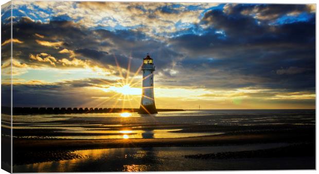 NEW BRIGHTON LIGHTHOUSE Canvas Print by Kevin Elias