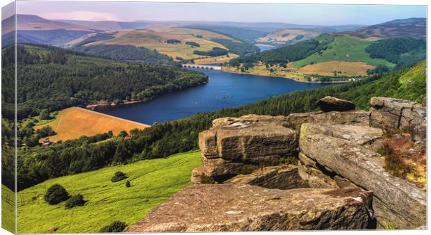 Ladybower reservoir  Canvas Print by Kevin Elias