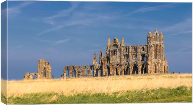 Ancient Echoes of Whitby Abbey Canvas Print by Kevin Elias