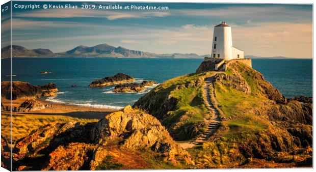 Twr Mawr Lighthouse Anglesey Canvas Print by Kevin Elias