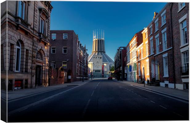 LIVERPOOL CATHEDRAL Canvas Print by Kevin Elias