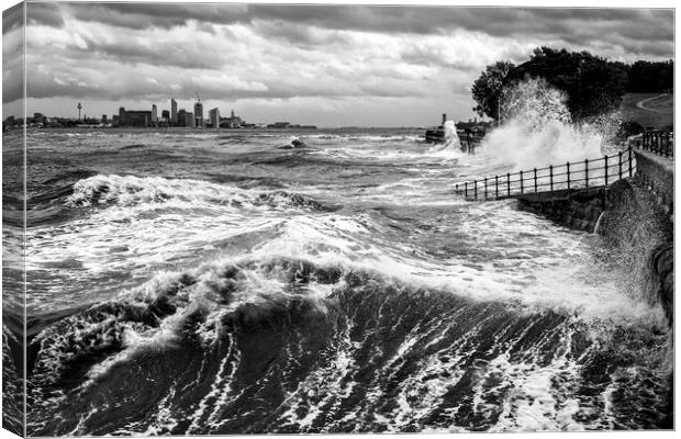 Mersey storm Canvas Print by Kevin Elias