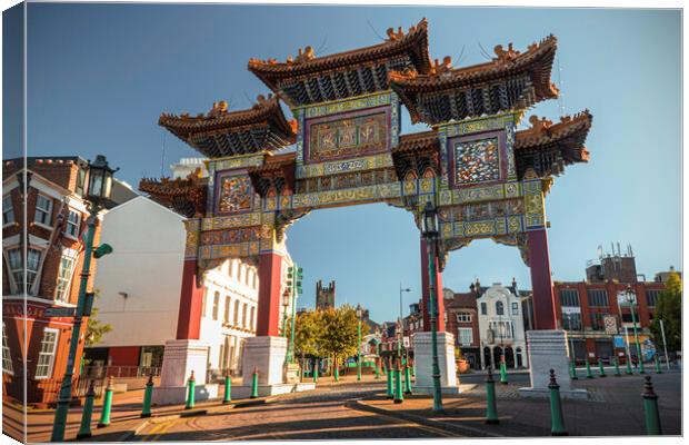 Liverpool Chinese arch Canvas Print by Kevin Elias