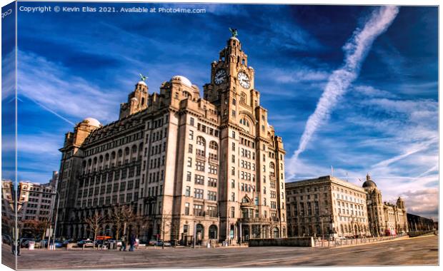 The Three Graces of Liverpool Canvas Print by Kevin Elias