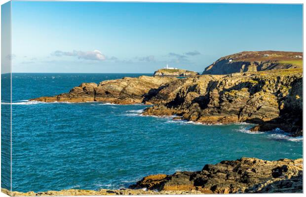 South stack Canvas Print by Kevin Elias