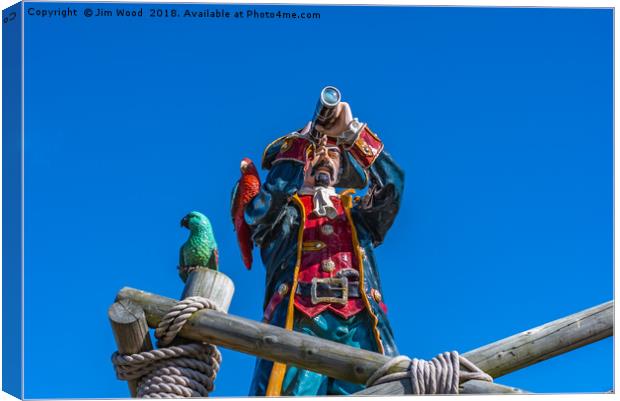 A pirate captain Canvas Print by Jim Wood