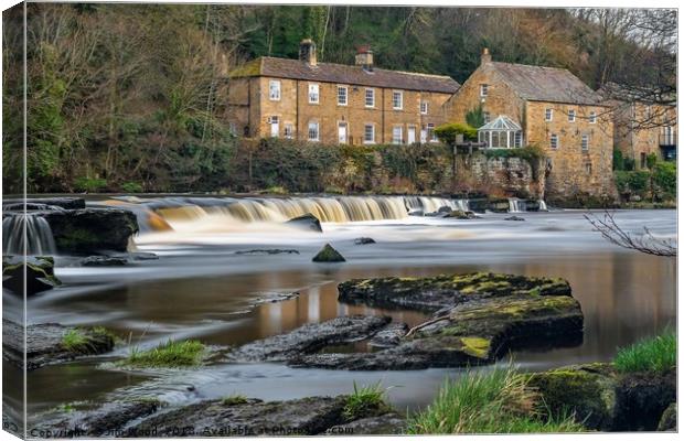 Demesnes Mill, barnard castle Canvas Print by Jim Wood