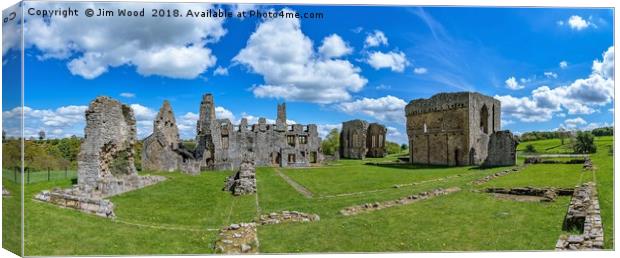 Eggleston Abbey. Canvas Print by Jim Wood