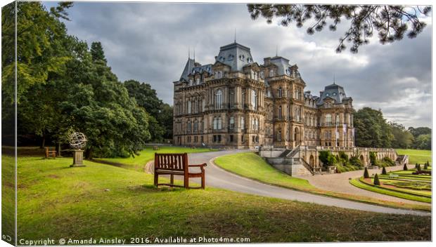 The Bowes Museum Canvas Print by AMANDA AINSLEY