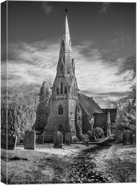 Holy Trinity Church Startforth Canvas Print by AMANDA AINSLEY