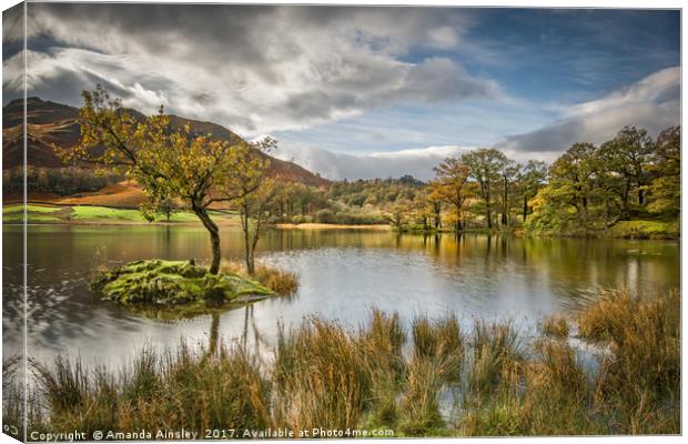 Autumn at Rydal Water Canvas Print by AMANDA AINSLEY