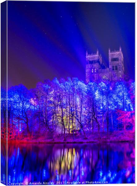 Durham Cathedral at Lumière Canvas Print by AMANDA AINSLEY