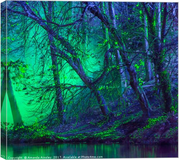 The Eerie Trees Canvas Print by AMANDA AINSLEY