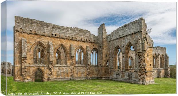 Timeless Ruins of Egglestone Abbey Canvas Print by AMANDA AINSLEY