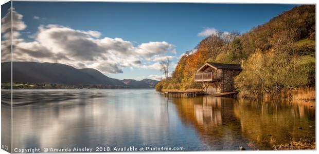 The Duke of Portland Boathouse Canvas Print by AMANDA AINSLEY