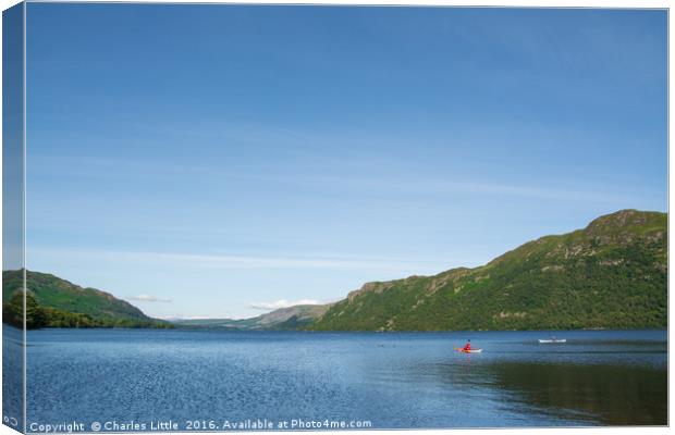 Lake Ullswater Canvas Print by Charles Little