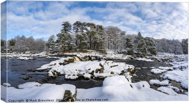 'Low Force, Winter' Canvas Print by Mark Brownless