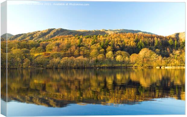 Reflections in Coniston Water Lake District Canvas Print by Nick Jenkins