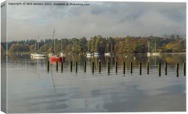 Windermere Waters Edge Ambleside Lake District Canvas Print by Nick Jenkins