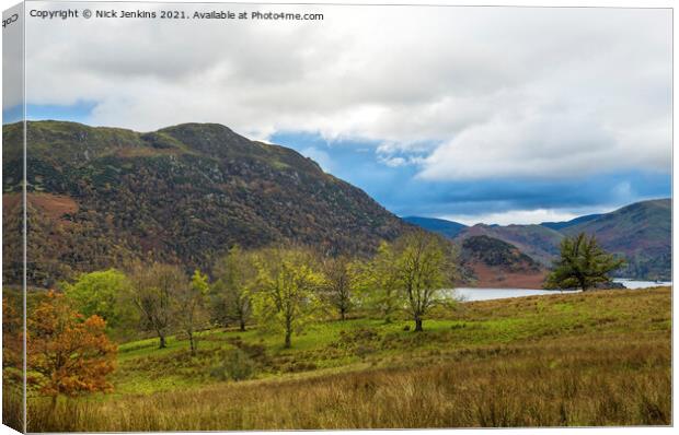 Autumn View towards Ullswater Lake District  Canvas Print by Nick Jenkins