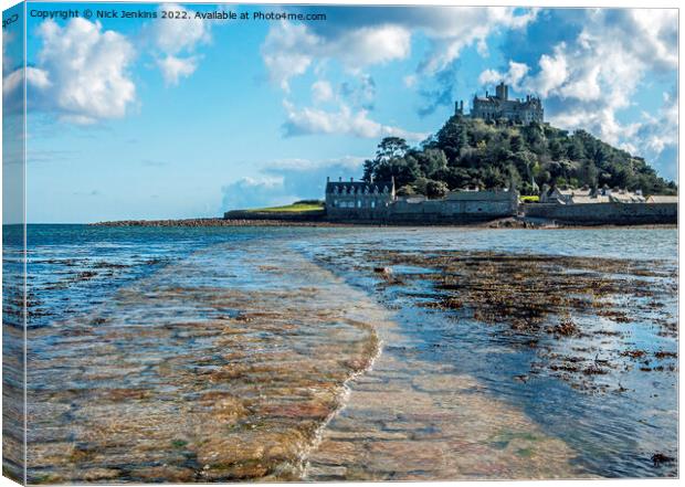 St Michaels Mount Marazion Cornwall in April Canvas Print by Nick Jenkins