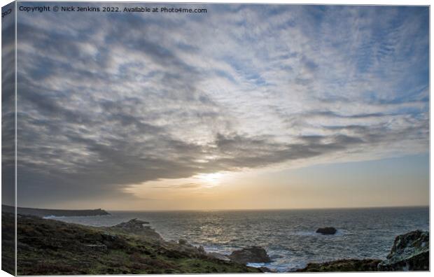 Early Morning at Peninnis Headland Scillies  Canvas Print by Nick Jenkins
