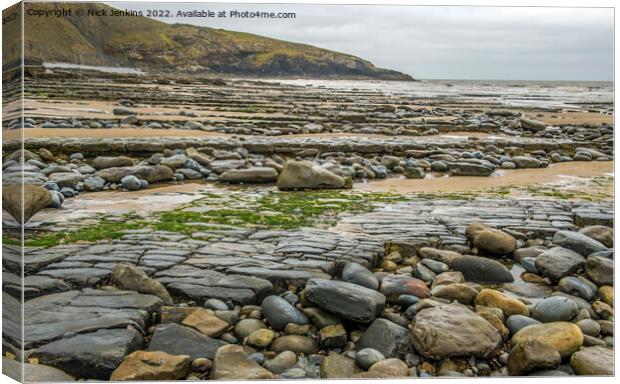 Dunraven Bay and Witches Point South Wales Canvas Print by Nick Jenkins