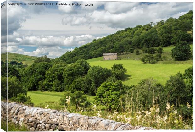 Upper Wharfedale Yorkshire Dales National Park  Canvas Print by Nick Jenkins