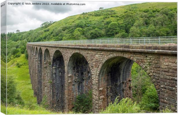 The Old Viaduct at Smardale Cumbria Canvas Print by Nick Jenkins