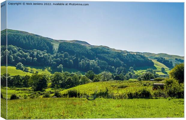 Dentdale from the road out of Sedbergh  Canvas Print by Nick Jenkins