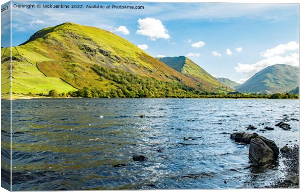 Brotherswater below the Kirkstone Pass   Canvas Print by Nick Jenkins