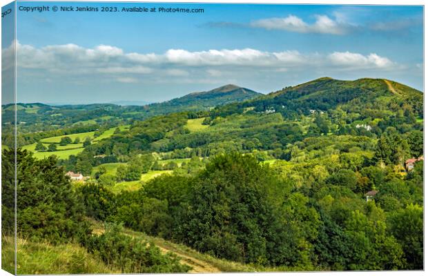 Malvern Hills in Worcestershire and Herefordshire Canvas Print by Nick Jenkins