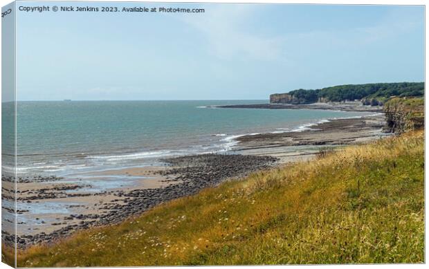 The View across the Glamorgan Heritage Coast  Canvas Print by Nick Jenkins