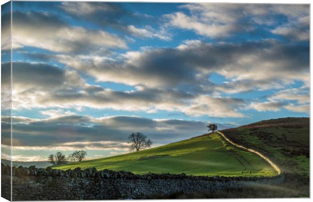Daybreak over the Brecon Beacons Canvas Print by Nick Jenkins