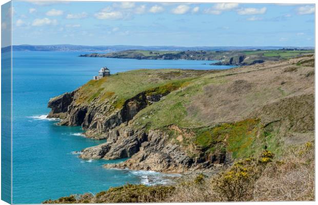 Rinsey Head near Porthleven south Cornwall coast Canvas Print by Nick Jenkins