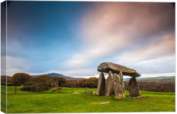 Pentre Ifan Burial Chamber Preselis  Pembrokeshire Canvas Print by Nick Jenkins