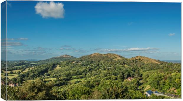 The Malvern Hills Early Autumn Worcestershire Canvas Print by Nick Jenkins
