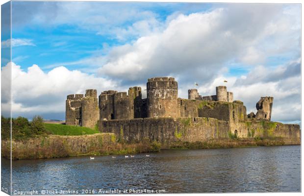Caerphilly Castle Canvas Print by Nick Jenkins
