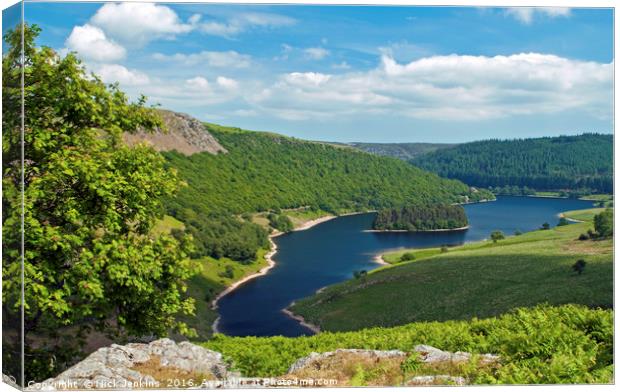 Penygarreg Reservoir Elan Valley Powys Wales Canvas Print by Nick Jenkins