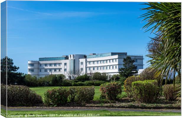 The Midland Hotel on the Morecambe Seafront Canvas Print by Nick Jenkins