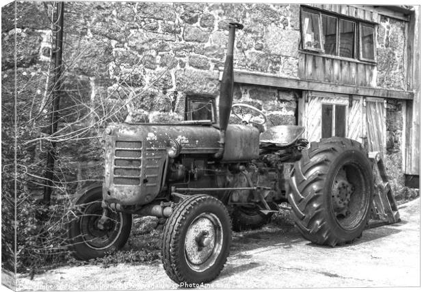 Old Zetor Diesel 4011 Tractor on the Scillies Canvas Print by Nick Jenkins