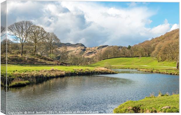 River Brathay Great Langdale Lake District Canvas Print by Nick Jenkins