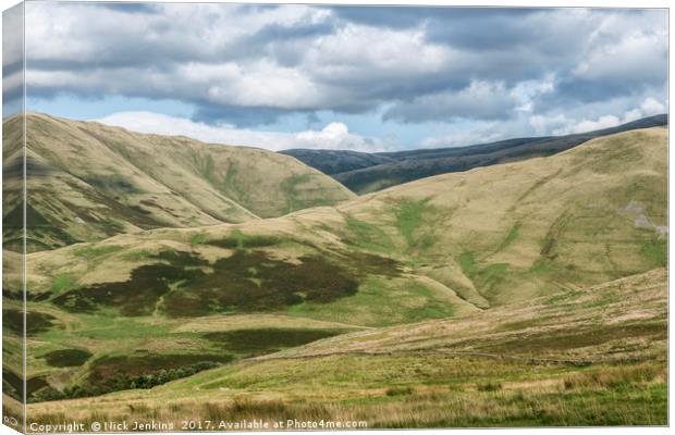 The Howgill Fells Cumbria North of England Canvas Print by Nick Jenkins