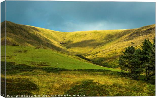The End of the Garw Valley Canvas Print by Nick Jenkins