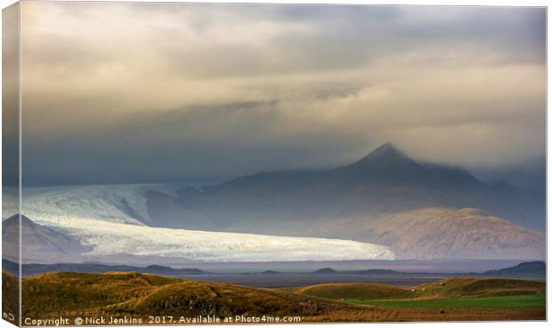 Glacier near Hofn in Iceland Canvas Print by Nick Jenkins