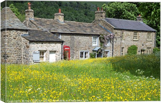 Arncliffe Village in Littondale Yorkshire Dales Canvas Print by Nick Jenkins