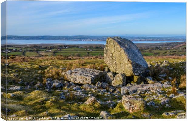 Arthur's Stone Burial Chamber on the Gower  Canvas Print by Nick Jenkins