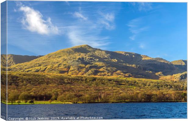Coniston Old Man Lake District Canvas Print by Nick Jenkins