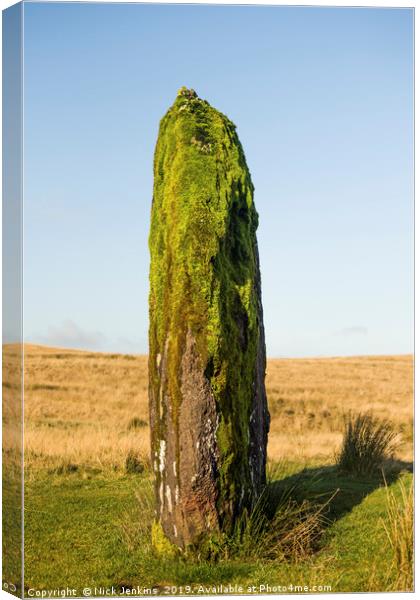 Maen Llia Standing Stone Brecon Beacons Canvas Print by Nick Jenkins